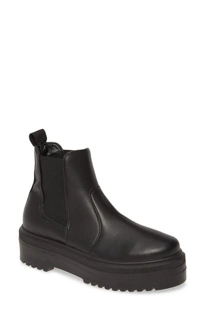 Shop Steve Madden Yardley Platform Chelsea Boot In Black