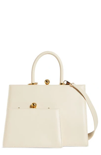 Shop Ratio Et Motus Twin Frame Satchel In Ivory