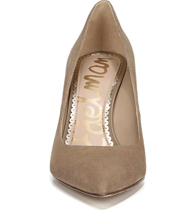 Shop Sam Edelman Margie Pump In Oatmeal Suede