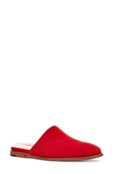 Shop Ugg Chateau Slipper In Red Suede