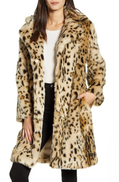 Shop Cupcakes And Cashmere Jericho Leopard Faux Fur Coat