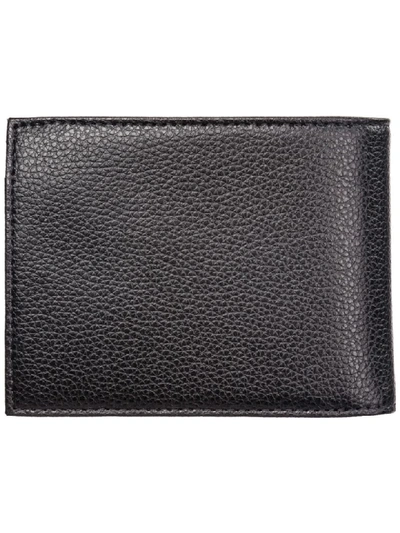 Shop Emporio Armani Wallet Leather Coin Case Holder Purse Card Bifold In Black