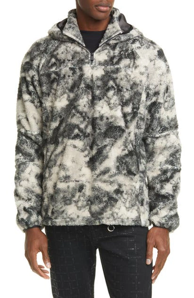 Shop Alyx Marco Polo Fleece Hooded Pullover In Black Camo