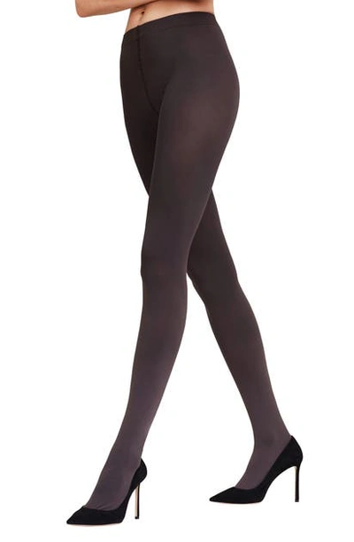 Shop Falke Pure Matte 100 Opaque Tights In 3529 Anthracite