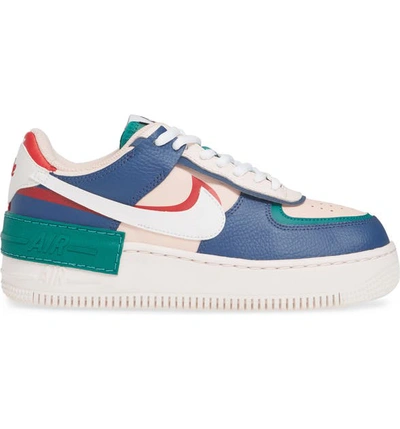 Shop Nike Air Force 1 Shadow Sneaker In Mystic Navy/ White/ Pink/ Red