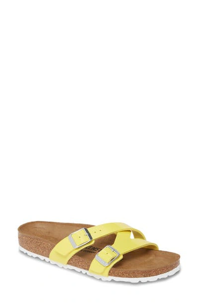 Shop Birkenstock Yao Slide Sandal In Sun Patent