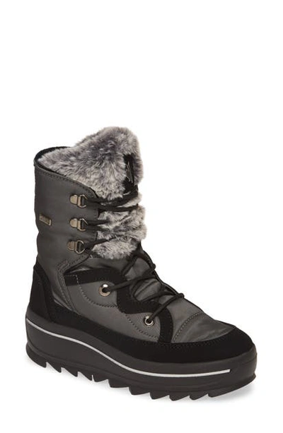 Shop Pajar Tacey 2.0 Waterproof Boot With Faux Fur Lining In Anthracite