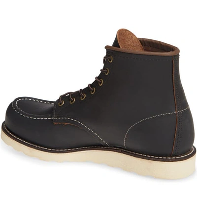 Shop Red Wing 6 Inch Moc Toe Boot In Black Prairie Leather