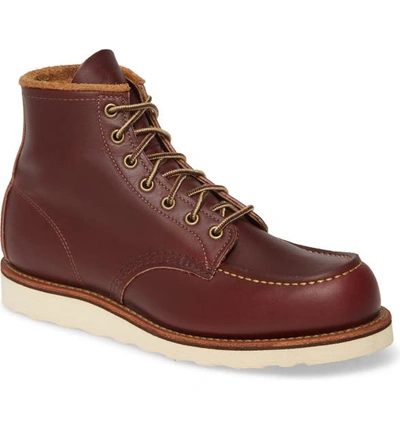 Shop Red Wing 6 Inch Moc Toe Boot In Oxblood Mesa Leather