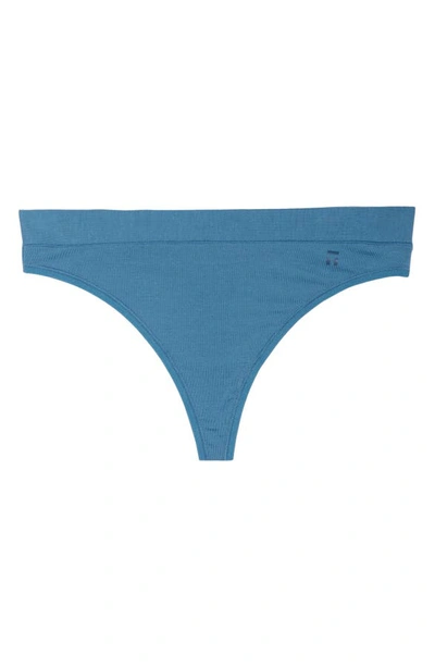 Shop Tommy John Second Skin Thong In Real Teal