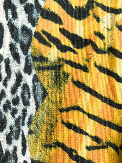 Shop Neil Barrett Safari Print Sweater Yellow