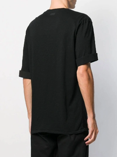 Shop Neil Barrett Distressed Photographic Print T-shirt In Black