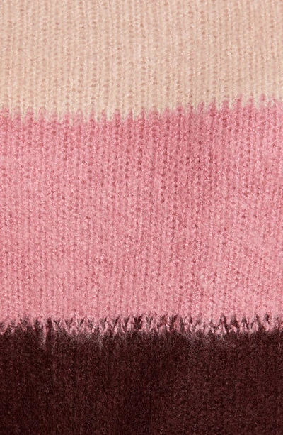 Shop Vince Camuto Stripe Sweater In Pink Shadow