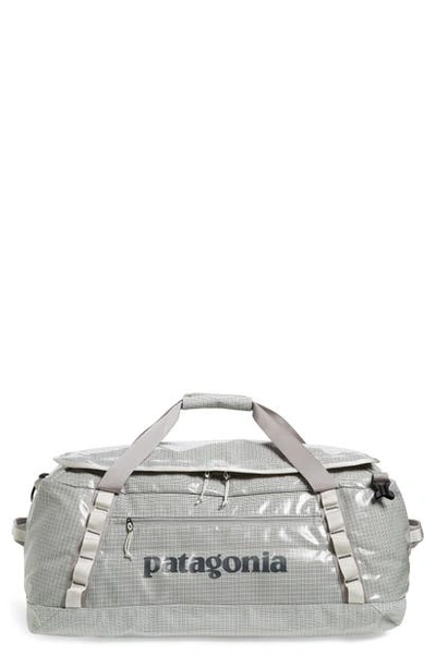 Shop Patagonia Black Hole Water Repellent 55-liter Duffle Bag In Birch White