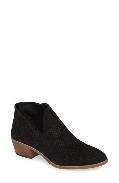Shop Vince Camuto Ankle Boot In Black Suede