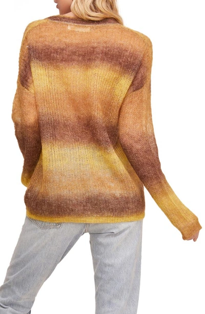 Shop Astr Ombre Sweater In Yellow Ombre