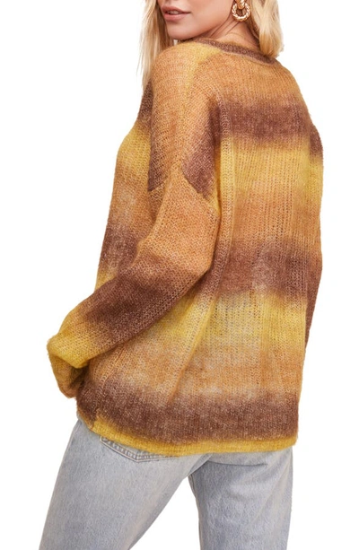 Shop Astr Ombre Sweater In Yellow Ombre