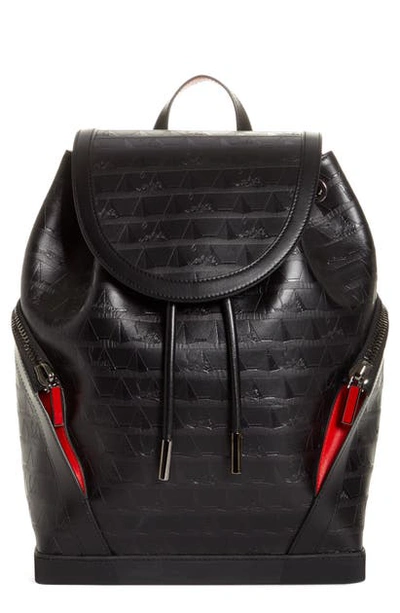 Shop Christian Louboutin Explorafunk Calfskin Leather Backpack In Black