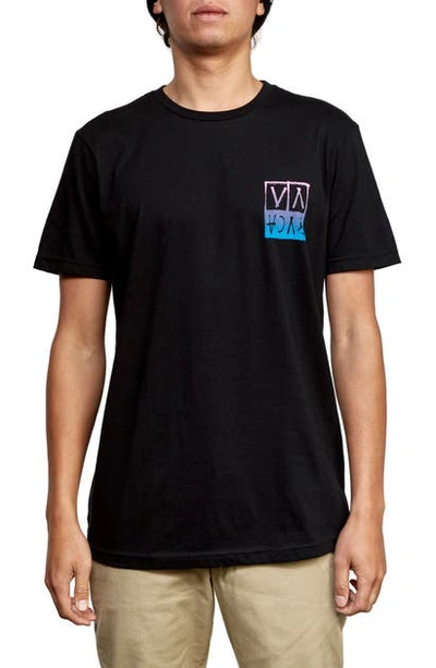 Shop Rvca Black Logo Graphic T-shirt