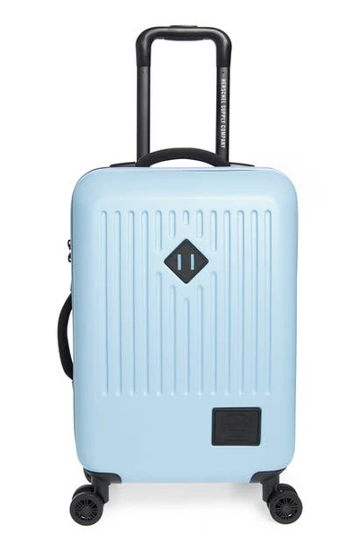 Shop Herschel Supply Co Small Trade 23-inch Wheeled Packing Case In Airy Blue