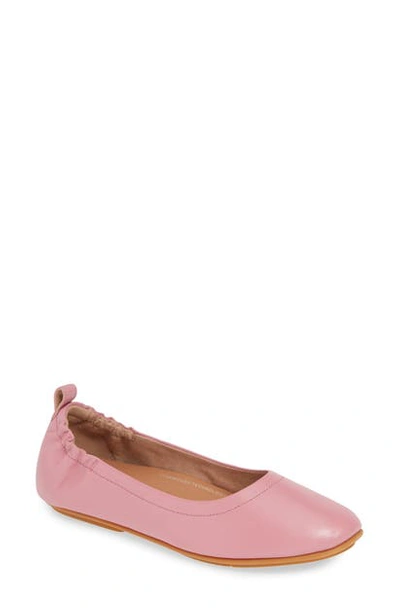 Shop Fitflop Allegro Ballet Flat In Rose Leather