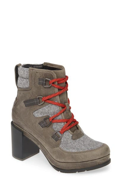 Shop Sorel Perfect Pairs Blake Waterproof Bootie In Quarry Leather