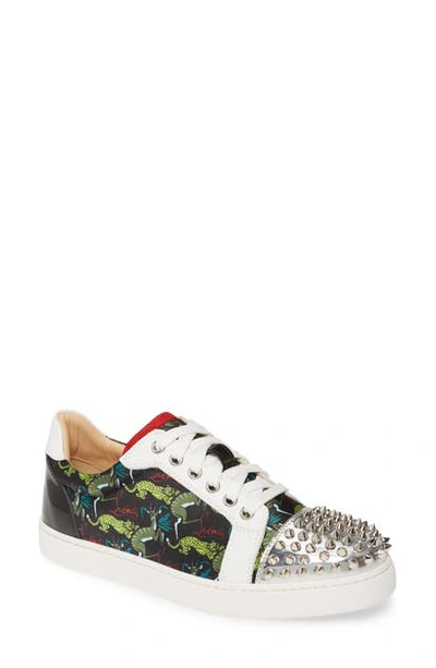 Christian Louboutin VIEIRA Spike Studded Jaguar Low Top Sneaker Sz.37 1/2