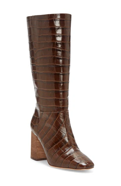 Shop Vince Camuto Risy Knee High Boot In Chocolate Brown