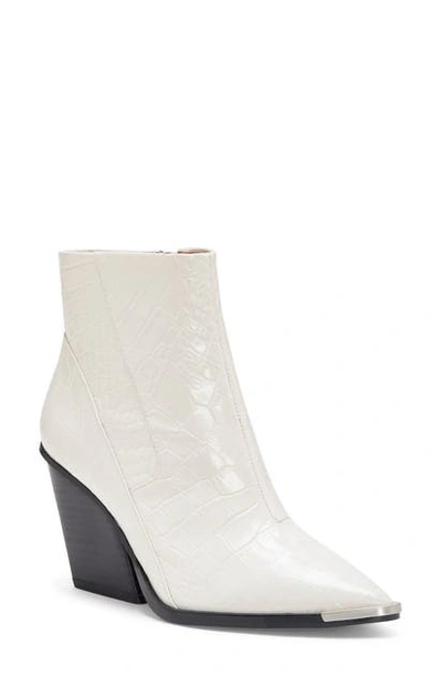 Shop Vince Camuto Anikah Pointy Toe Bootie In Ivory