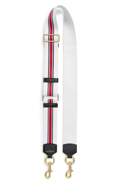 Shop The Marc Jacobs Webbing Guitar Bag Strap In Coconut Multi