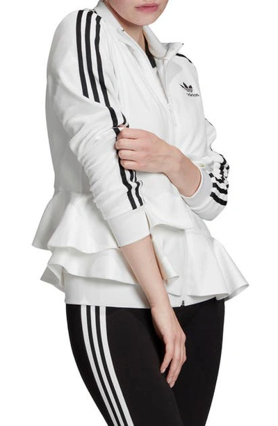 Adidas Originals Ruffle Track Jacket In White ModeSens