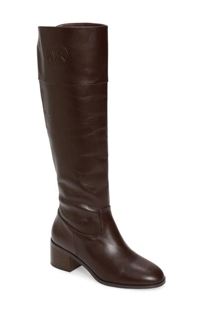 Shop Michael Michael Kors Dylyn Boot In Barolo Vachetta Leather