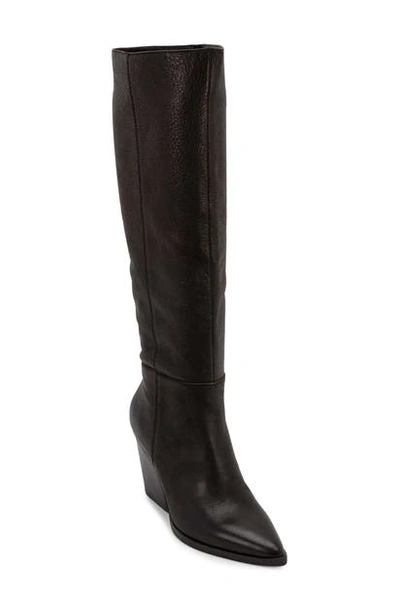 Shop Dolce Vita Isobel Knee High Boot In Black Leather
