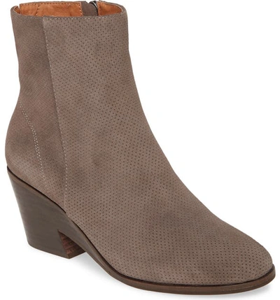 Shop Gentle Souls By Kenneth Cole Blaise Wedge Bootie In Concrete Leather
