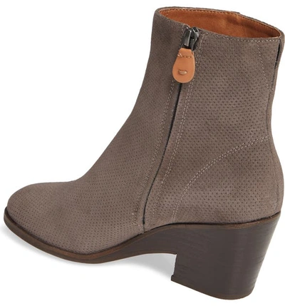 Shop Gentle Souls By Kenneth Cole Blaise Wedge Bootie In Concrete Leather