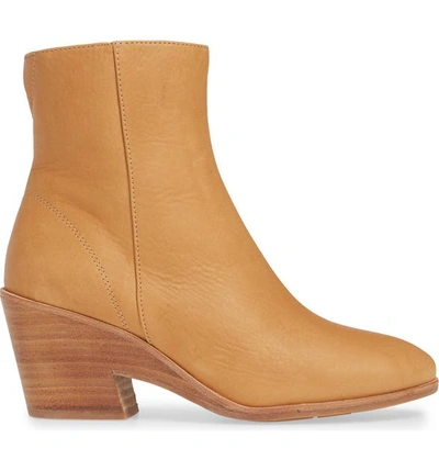 Shop Gentle Souls By Kenneth Cole Blaise Wedge Bootie In Tan Leather