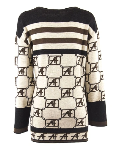 Shop Alberta Ferretti Beige Virgin Wool Sweaters