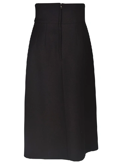 Shop Dolce & Gabbana High Waist Skirt In Black