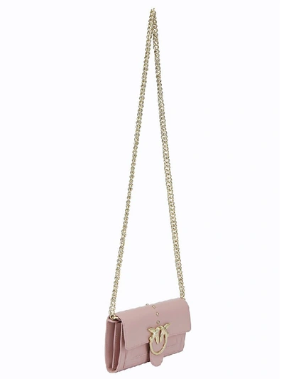 Shop Pinko Houston Chain Wallet In Pink