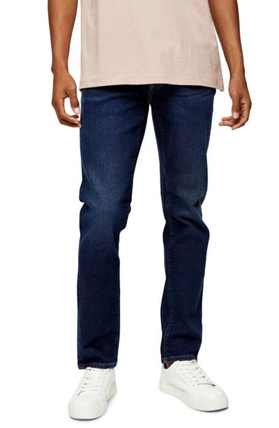 Shop Topman Slim Fit Jeans In Blue
