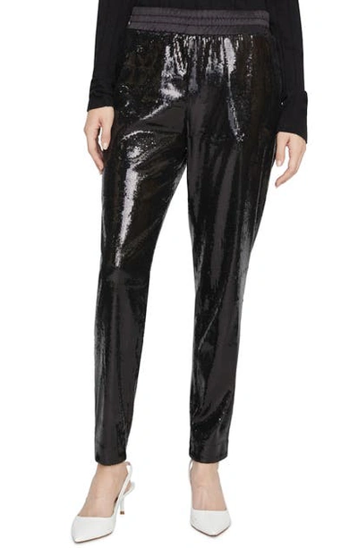 Shop Sanctuary Night Fever Sequin Jogger Pants In Black Sequin