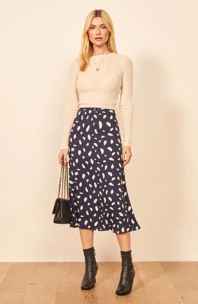 Shop Reformation Bea Midi Skirt In Splatter