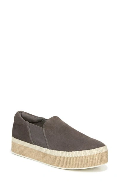 Shop Vince Wilden Flatform Espadrille In Moleskine Suede