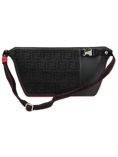 Shop Fendi Shoulder Bag In Nero/rosso