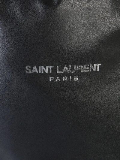 Shop Saint Laurent Teddy Backpack In Nero