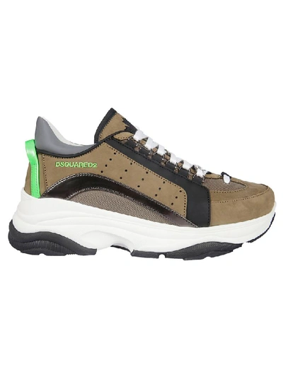 Shop Dsquared2 Sneakers In Antracite+kaky