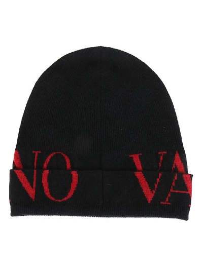 Shop Valentino Hat In Nero/rosso