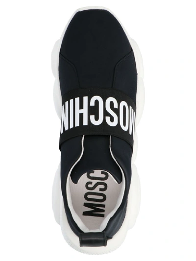 Shop Moschino Sneakers In Nero