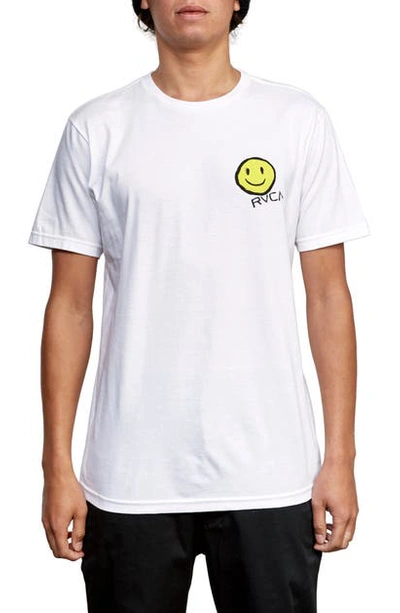 Shop Rvca White Graphic T-shirt