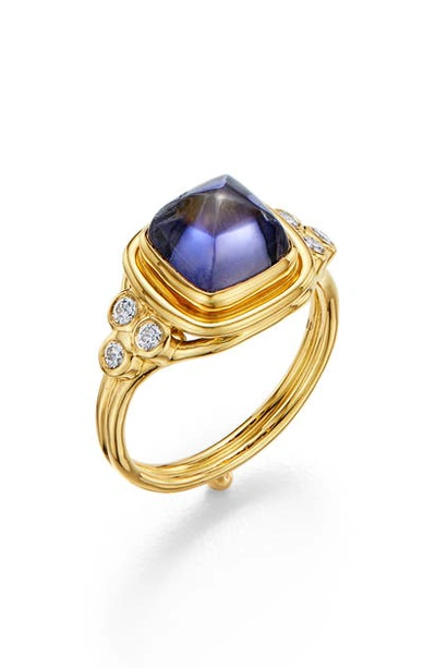 Shop Temple St. Clair Classic Sugar Loaf Ring In Iolite